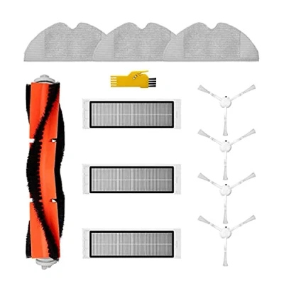 Abbildung von MIKONG Ersatz Zubehör Kit für Dreame F9 Xiaomi XM200022 1C 25012 STYTJ01ZHM Roboter Staubsauger 11er Pack mit Hauptbürste &amp; Filter Seitenbürste Wischtuch