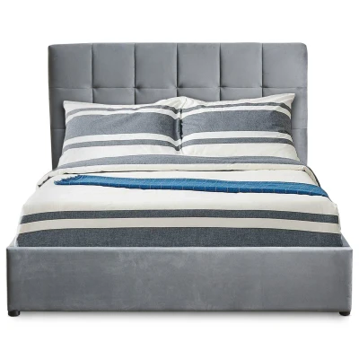 Abbildung von Menzzo Bett, silberfarben, L169 x T217 H106 cm