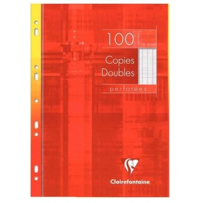 Abbildung von Clairefontaine 4791C Packung Kanzleibögen DIN A4 (gelocht, 400 Blatt, französische Lineatur) 1 Pack weiß