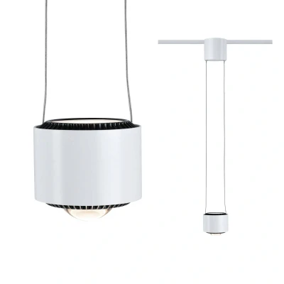 Abbildung von Paulmann Schienensystem Leuchten »URail Pendel Aldan 860lm/460lm 8,5W 2700K dimmbar 230V Weiß«, (1 tlg.),