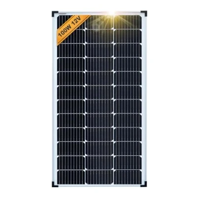 Abbildung von enjoy solar Mono 100W 12V Monokristallines Solarpanel Solarmodul Photovoltaikmodul ideal für Wohnmobil, Gartenhäuse, Boot