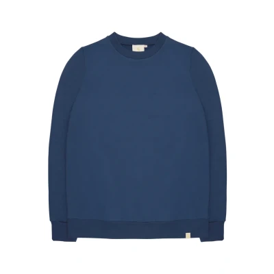 Abbildung von greenjama Damen Shirt in weicher Sweat Qualität, GOTS Zertifiziert Sweatshirt, Ultramarin, 38