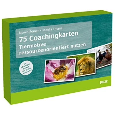 Abbildung von 75 Coachingkarten Tiermotive ressourcenorientiert nutzen: Mit 32 seitigem Booklet und Online Materialien