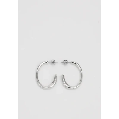 Abbildung von Calvin Klein Hoops Ohrringe, Damen, Größe: One Size, Silver