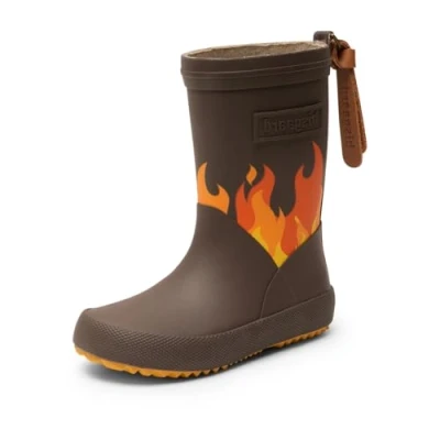 Abbildung von bisgaard Unisex Kinder Fashion Ii Rain Boot, Brown Flames, 34 EU