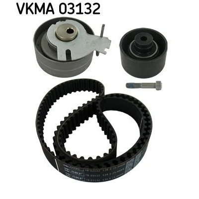 Abbildung von SKF VKMA 03132 Zahnriemensatz 134 mit abgerundetem Zahnprofil CITROËN: C3 I Hatchback, Berlingo II, PEUGEOT: 206 207 Hatchback