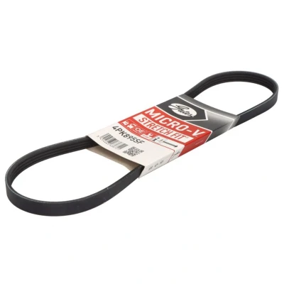 Abbildung von GATES Micro V Stretch Fit 4PK895SF Keilrippenriemen 895 4 PA (Polyamid), EPDM (Ethylen Propylen Dien Kautschuk) BMW: 3 Touring, X3, Saloon
