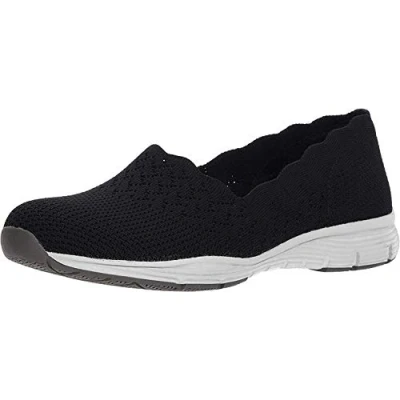 Abbildung von Skechers Damen Seager Stat Sneaker, Schwarz BBK, 38 EU