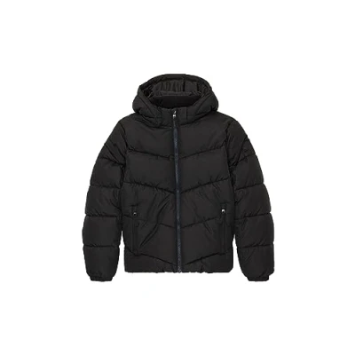 Abbildung von TOM TAILOR Jungen 1038541 Winter Parka mit Abnehmbarer Kapuze, 29999 Black, 128
