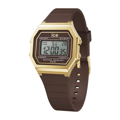 Abbildung von Ice Watch Digit Retro Digitaluhr, Damen, Größe: Small, Brown cappuccino s