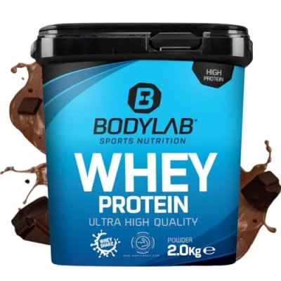 Abbildung von Bodylab24 Whey Protein Pulver, Dunkle Schokolade, 2kg