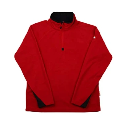 Abbildung von Engelbert Strauss Herren Fleecepullover Troyer dryplexx Micro, Farbe:rot, Größe:M