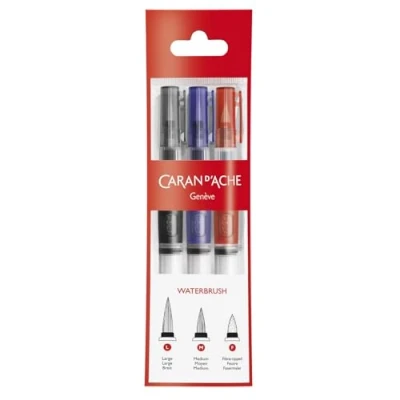 Abbildung von 3er Set Pinsel mit Wasser Reservoir