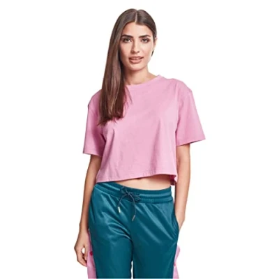 Abbildung von Urban Classics Ladies Short Oversized TEE Tshirt basic, Damen, Größe: XS, Coolpink