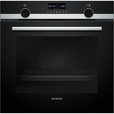 Abbildung von Siemens HB579GBR3, iQ500, Einbau Backofen 60 x cm, Air Fry, activeClean Pyrolyse Selbstreinung, TFT Display, 3D Heißluft, Schnellaufheizung, cookControl40 Automatikprogramme, softMove, Edelstahl