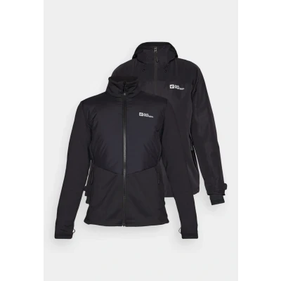 Abbildung von Jack Wolfskin WILD Places Hardshelljacke, Damen, Größe: XL, Black