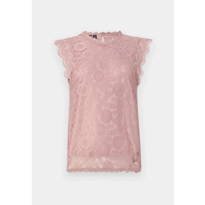 Abbildung von Pieces Pcolline SL NOOS BC Bluse, Damen, Größe: Large, Woodrose
