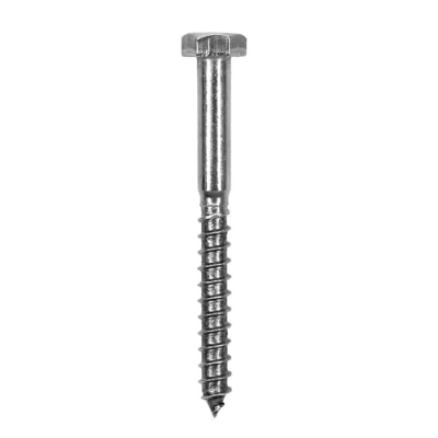 Abbildung von Offgridtec Sechskant Edelstahl Holzschrauben M8 DIN571 Länge 100mm 25 Stück