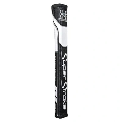 Abbildung von Super Stroke Unisex Erwachsene SuperStroke Traxion Pistol GT Tour Golf Putter Grip White/Red/Grey Puttergriff, Weiß/Grau/Rot