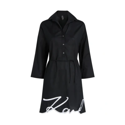 Abbildung von KARL Lagerfeld DNA Signature Strandaccessoire, Damen, Größe: Small, Black
