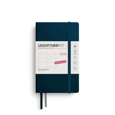 Abbildung von LEUCHTTURM1917 372547 Wochenkalender Pocket (A6) 2026, 12 Monate, Deep Sea, Deutsch