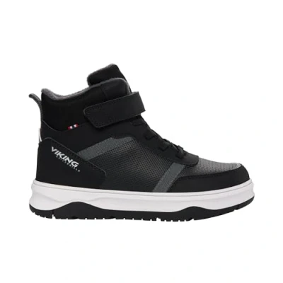 Abbildung von Viking Squad WARM WP Unisex Schnürstiefelette für Kinder, Größe: 33, Black Schuhe