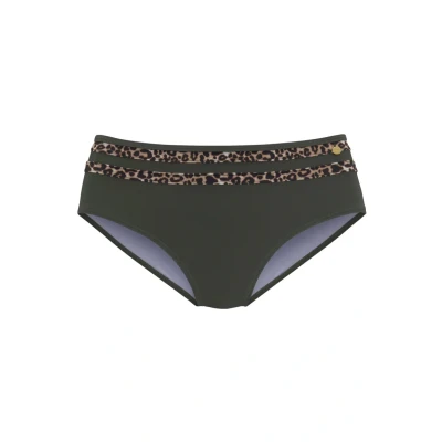 Abbildung von Lascana Bikinihose, Damen, Größe: 34, Oliv leo