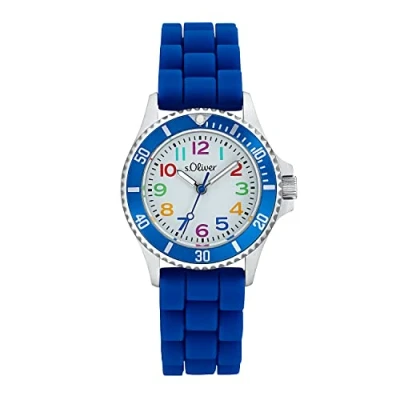Abbildung von s.Oliver MIT Silikon BAND Uhr für Kinder, Größe: One Size, Blau