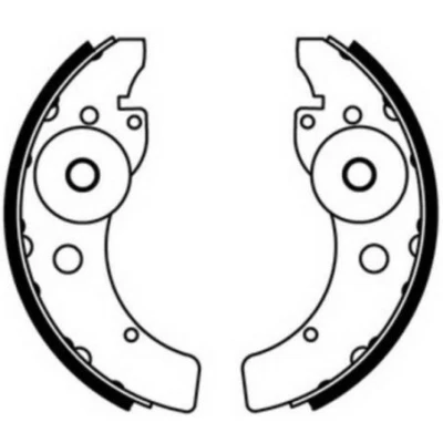 Abbildung von ABE C00100ABE Bremsbacken Hinterachse 160 42 AIXAM: A.741 Hatchback, 500 Hatchback