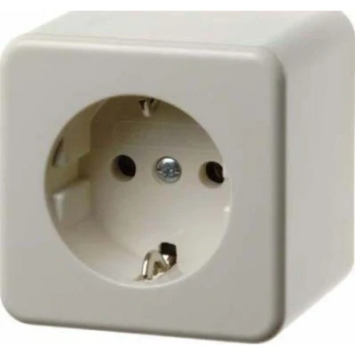 Abbildung von Berker Schuko Steckdose ws/gl 470040 AP AUFPUTZ 4011334187646