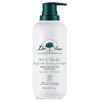 Abbildung von Dr. Tree Reinigendes und Thermo Schützendes Duschgel Geeignet für Empfindliche oder Atopische Haut Stärkt dasMikrobiom 99,6% Natürliche Inhaltsstoffe Rosmarin Eukalyptus 500ml