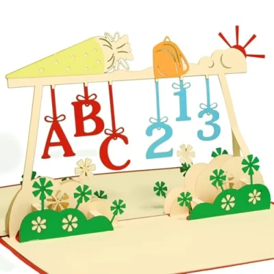 Abbildung von LINPopUp®, POP UP Karten 3D Grußkarten Glückwunschkarten Einschulung, N214