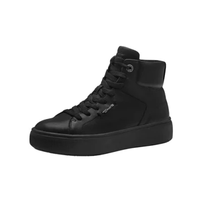 Abbildung von Tamaris Sneaker high, Damen, Größe: 39, Black leather Schuhe