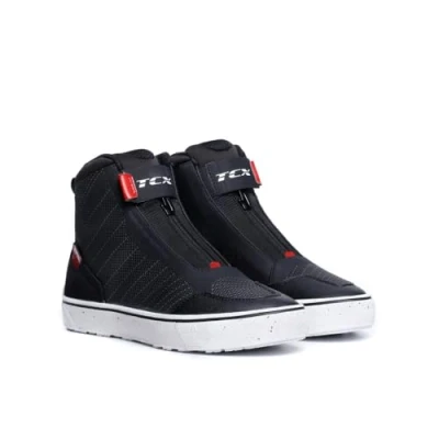 Abbildung von TCX Ikasu 2 Wp Wmn, Wasserdichte Urban Motorradschuhe, für Frauen, Schwarz/Dunkelrot, 39