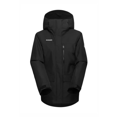 Abbildung von Mammut Damen Fall Line Thermo Hooded Women Hardshell Insulated Jackets, Schwarz, S EU