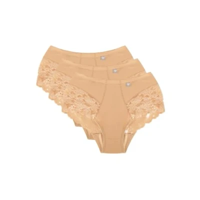 Abbildung von Wolbar Diamond 3PACK Slip, Damen, Größe: XL, Beige