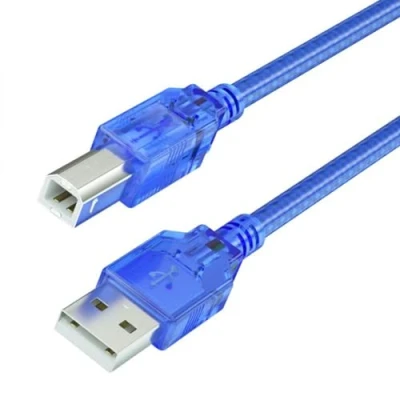 Abbildung von VMOJO Druckerkabel USB Kabel mit Ferrit 2.0 Typ A auf B kompatibel Druckern und Scannern von HP, Epson, Brother,und Festplatte,Digitale Fotografie Blau 1,5M