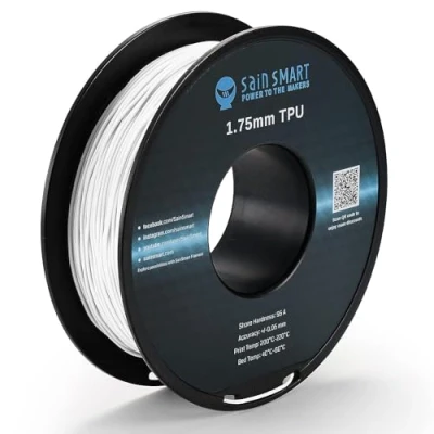 Abbildung von SainSmart TPU 3D Drucker Filament, 1,75 mm, 0,8 kg, Weiß