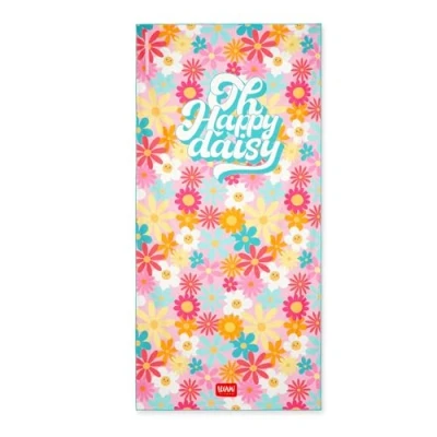 Abbildung von Legami Leichtes, Mikrofaser, Kompaktes, Sandbeständig, Schnell trocknend, Ultra absorbierend, Platzsparendes Handtuch, 85 x 180 cm, Daisy
