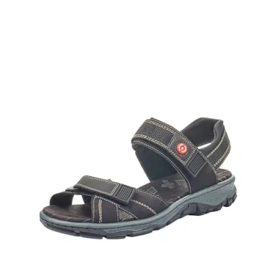 Abbildung von Rieker Damen 68851 Sandalen, Schwarz, 41 EU
