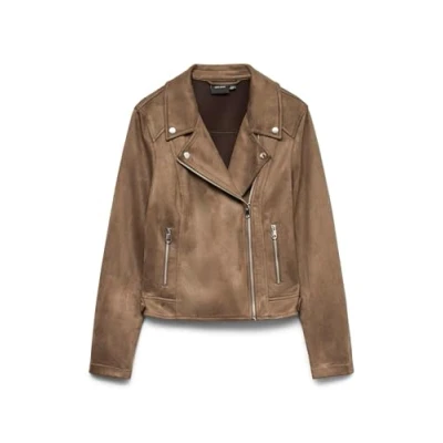 Abbildung von Vero Moda Vmjose NOOS Kunstlederjacke, Damen, Größe: XL, Chocolate chip