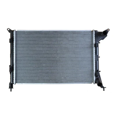 Abbildung von NRF EASY FIT 53969 Kühler, Motorkühlung Aluminium 540 358 22 mit Gummitülle Kühlrippen gelötet MINI: Hatchback, Convertible