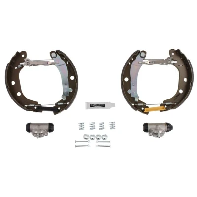 Abbildung von BOSCH 0 204 114 167 Bremsensatz, Trommelbremse mit Zubehör, Radbremszylinder RENAULT: Kangoo I, I Express