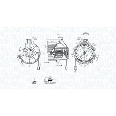 Abbildung von MAGNETI MARELLI 069412290010 Elektromotor, Innenraumgebläse 12
