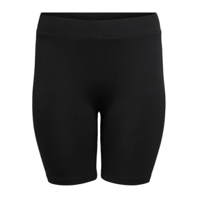 Abbildung von ONLY CARMAKOMA Damen Cartime Jrs Noos Shorts, Schwarz, 46 48 Große Größen EU