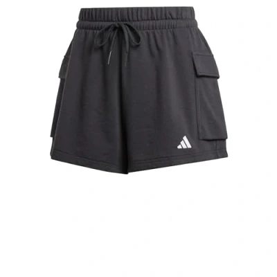 Abbildung von adidas Sportswear Essentials Small LOGO French kurze Sporthose Black white, Damen, Größe: XXS, white