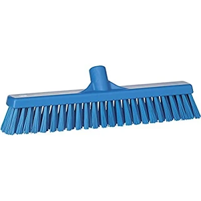 Abbildung von Vikan 31743 Soft/Hard Broom, Blue, 410 mm Length, 90 Width, 120 Height