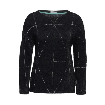 Abbildung von Cecil Langarm Strickpullover, Damen, Größe: XXL, Schwarz