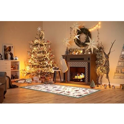 Abbildung von Villeroy &amp; Boch Teppich »Nostalgic Toy&#039;s Delight, eckig, rund und Läufer«, rechteckig, 3 mm Höhe, Weihnachten, Wohnzimmer, Flur, Geschenk, Toys Dekoration