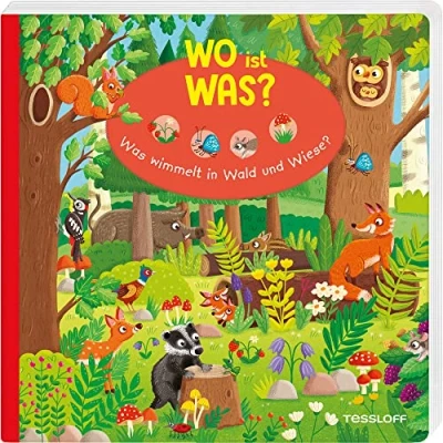 Abbildung von WO ist WAS? Was wimmelt in Wald und Wiese?: Pappebuch für Kinder ab 18 Monaten (Bilderbuch Monate)